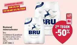 Delhaize Bruisend mineraalwater Bru aanbieding