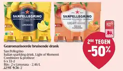 Delhaize Gearomatiseerde bruisende drank San Pellegrino aanbieding