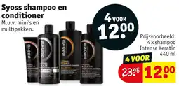 Kruidvat Syoss shampoo en conditioner aanbieding