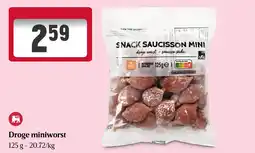 Delhaize Droge miniworst aanbieding