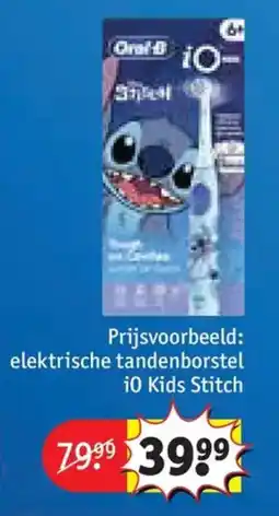 Kruidvat elektrische tandenborstel iO Kids Stitch aanbieding