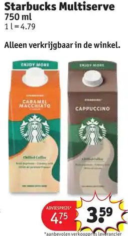 Kruidvat Starbucks Multiserve aanbieding