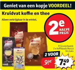 Kruidvat Kruidvat koffie en thee aanbieding