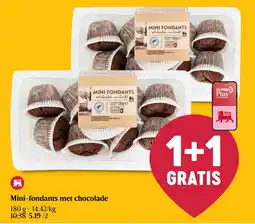 Delhaize Mini-fondants met chocolade aanbieding