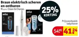 Kruidvat Braun elektrisch scheren en ontharen aanbieding