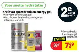 Kruidvat Kruidvat sportdrank en energy gel aanbieding