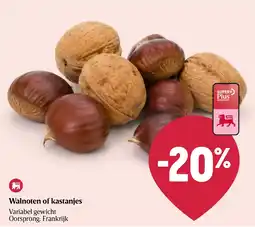 Delhaize Walnoten of kastanjes aanbieding