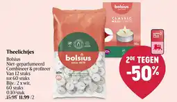 Delhaize Theelichtjes Bolsius aanbieding
