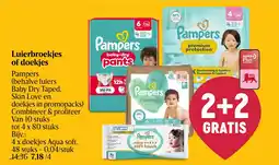 Delhaize Luierbroekjes of doekjes aanbieding