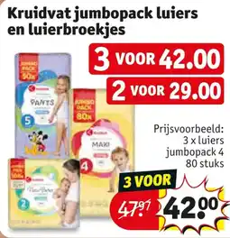 Kruidvat Kruidvat jumbopack luiers en luierbroekjes aanbieding