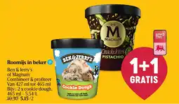 Delhaize Roomijs in beker aanbieding
