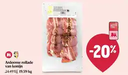 Delhaize Ardeense rollade van konijn aanbieding