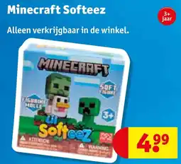 Kruidvat Minecraft Softeez aanbieding