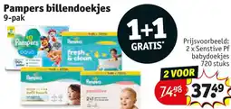 Kruidvat Pampers billendoekjes aanbieding