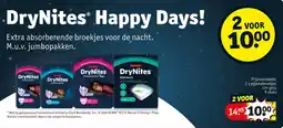 Kruidvat DryNites Happy Days! aanbieding