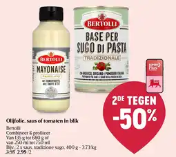 Delhaize Olijfolie, saus of tomaten in blik aanbieding