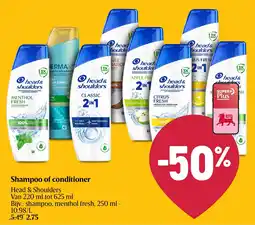 Delhaize Shampoo of conditioner aanbieding