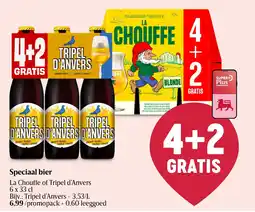 Delhaize Speciaal bier La Chouffe of Tripel d'Anvers aanbieding