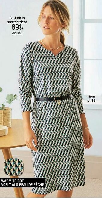 Damart Jurk in stretchtricot aanbieding