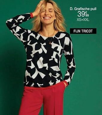 Damart Grafische pull aanbieding