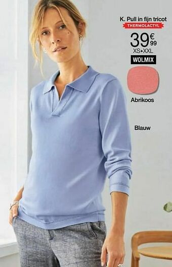 Damart Pull in fijn tricot aanbieding