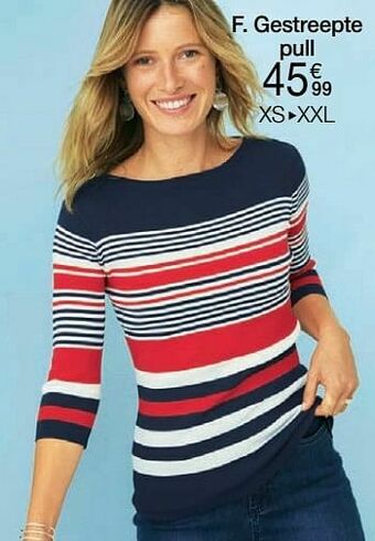 Damart Gestreepte pull aanbieding