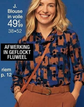 Damart Blouse in voile aanbieding