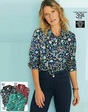 Warme blouse in tricot