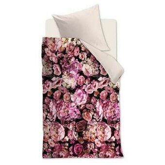 Leen Bakker Ambiante dekbedovertrek Alva - multikleur - 140x200/220 cm - Leen Bakker aanbieding