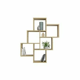 Leen Bakker Wandrek Laurio - eikenkleur - 94,5x81,5x16 cm - Leen Bakker aanbieding