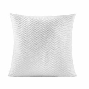 Leen Bakker Sierkussen Jasmijn - wit - 45x45 cm - Leen Bakker aanbieding