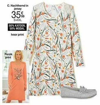 Damart Nachthemd in jersey aanbieding