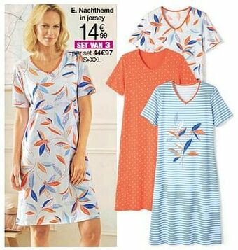 Damart Nachthemd in jersey aanbieding