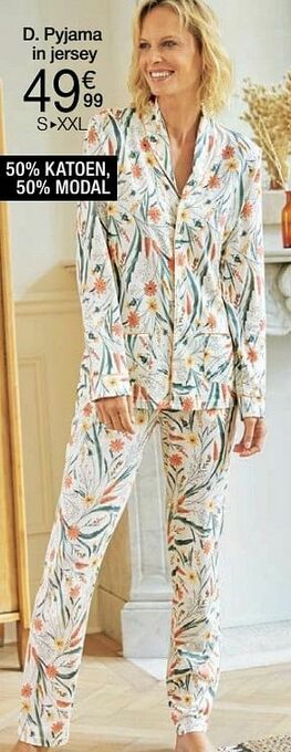 Damart Pyjama in jersey aanbieding