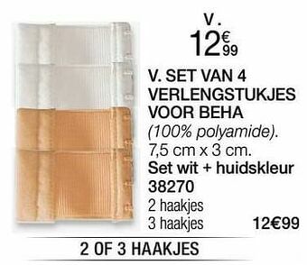Damart Set van 4 verlengstukjes voor beha aanbieding