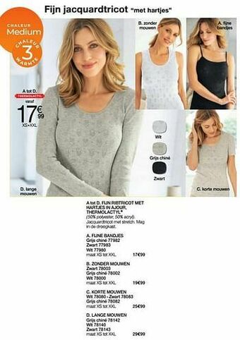 Damart Fijne bandjes aanbieding