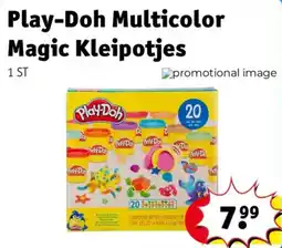 Kruidvat Play-Doh Multicolor Magic Kleipotjes aanbieding