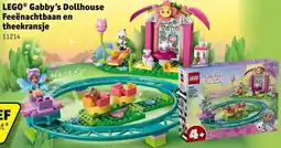 Kruidvat Lego Gabby's Dollhouse Feeënachtbaan en theekransje aanbieding