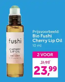 Holland & Barrett fushi cherry lip oil aanbieding