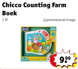 Kruidvat Chicco Counting Farm Boek aanbieding