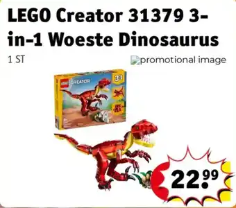 Kruidvat lego creator 31379 3-in-1 woeste dinosaurus aanbieding
