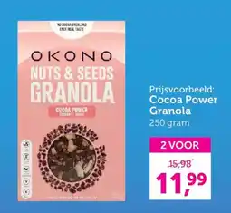Holland & Barrett Okono nuts & seeds granola aanbieding
