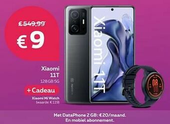 Proximus Xiaomi 11t 128gb 5g aanbieding