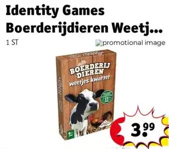Kruidvat Boerderijdieren weetjes kwartet aanbieding