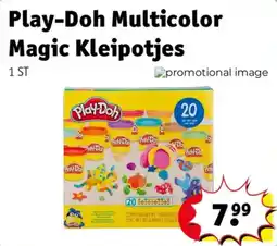 Kruidvat Play-Doh Multicolor Magic Kleipotjes aanbieding