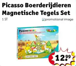 Kruidvat Picasso boerderijdieren magnetische tegels set aanbieding