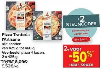 Carrefour Pizza 4 kazen aanbieding