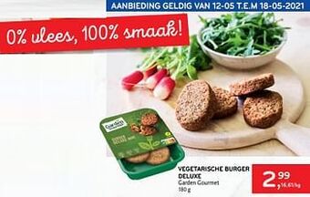 Vegetarische burger deluxe garden gourmet