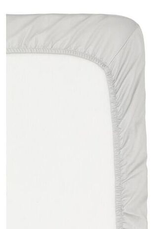 HEMA HEMA Hoeslaken - Hotel Katoensatijn Lichtgrijs (lichtgrijs) aanbieding