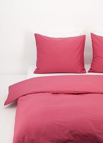 HEMA HEMA Dekbedovertrek - Zacht Katoen - Uni Donkerroze (donkerroze) aanbieding